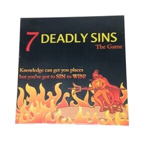 7 Deadly Sins Adult Party Board Game Naughty Trivia - Complete - Vintage 2003